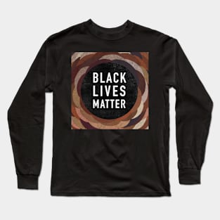 Black Lives Matter square sticker Long Sleeve T-Shirt